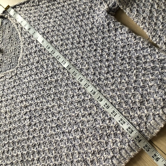 Anthropologie Pilcro Textured Wide Neck Cotton Sweater Size L - Picture 8 of 12